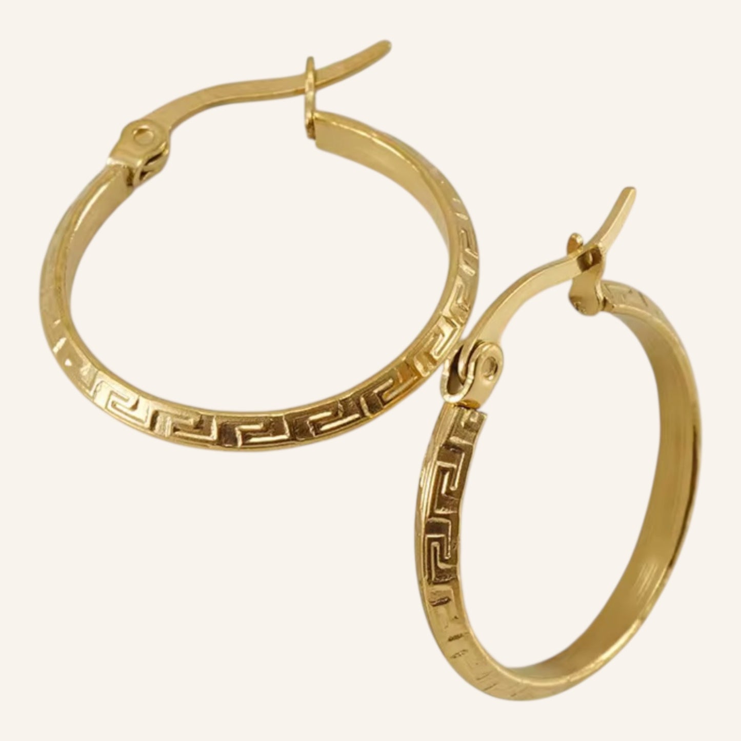 Classic Key Hoop Earrings