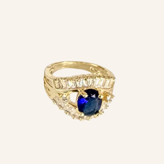 Blue Aura Halo Ring