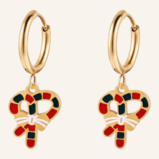 Holiday Hoop Earrings