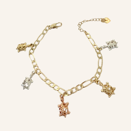 Lucky Turtle Charm Bracelet