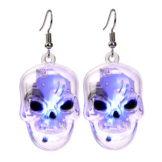 Light up Skull Earrings