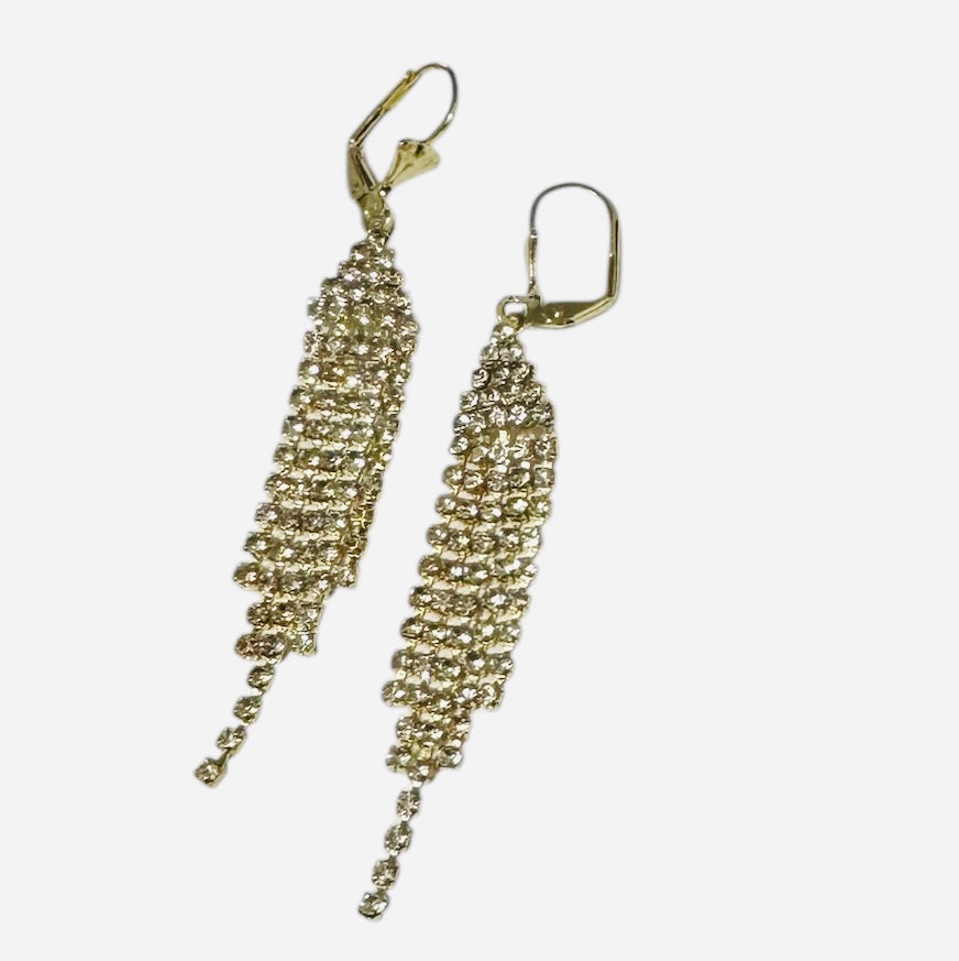 Golden Cascade Drop Earrings