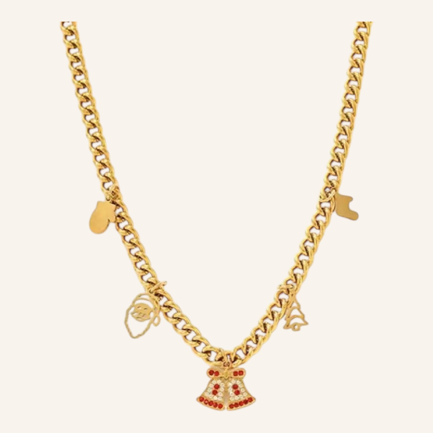 Holiday Bell Charm Necklace