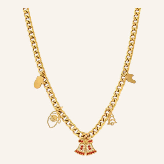 Holiday Bell Charm Necklace