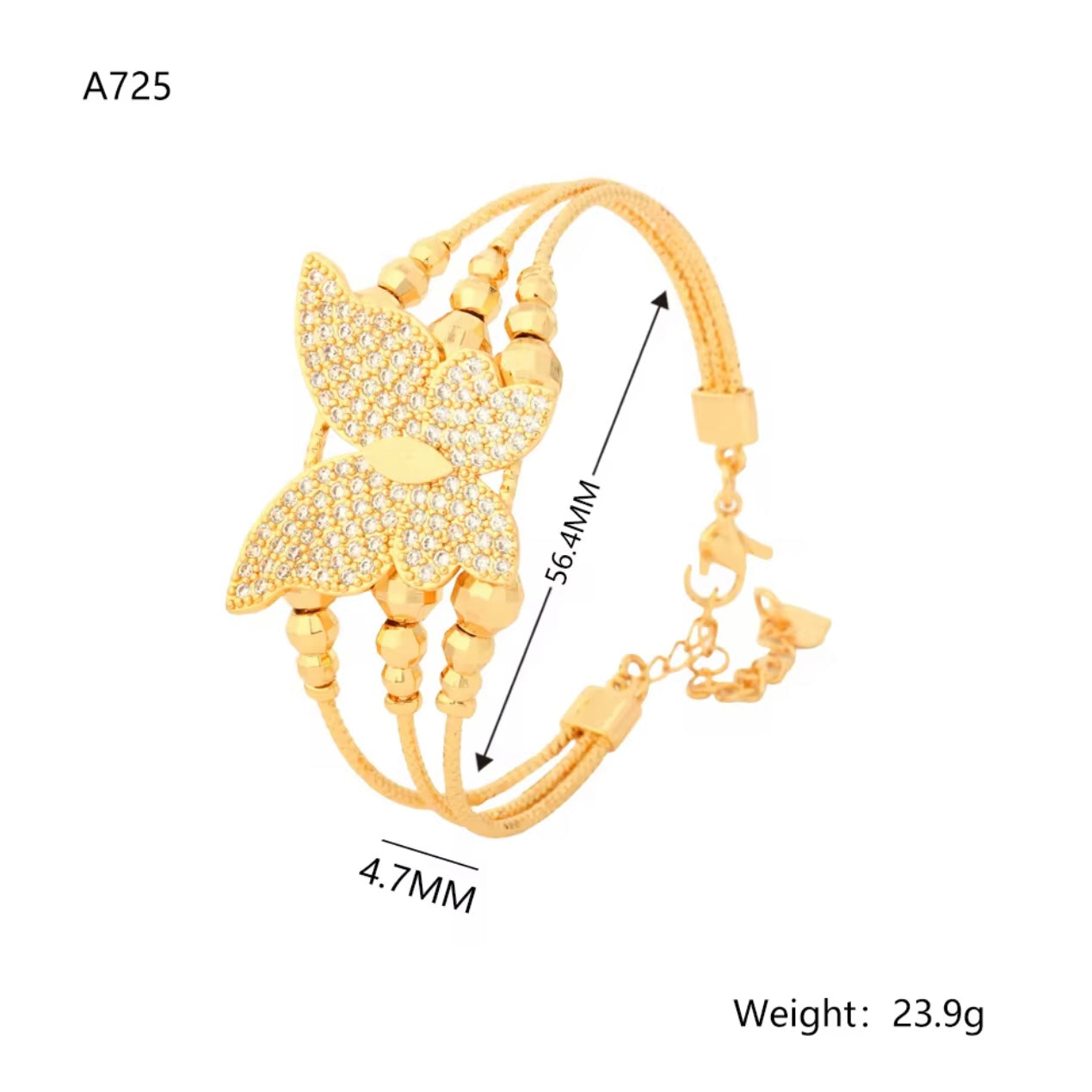 Golden Butterfly Bracelet