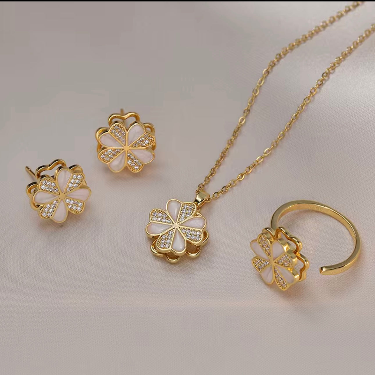 4Leaf Clover Jewelry Set