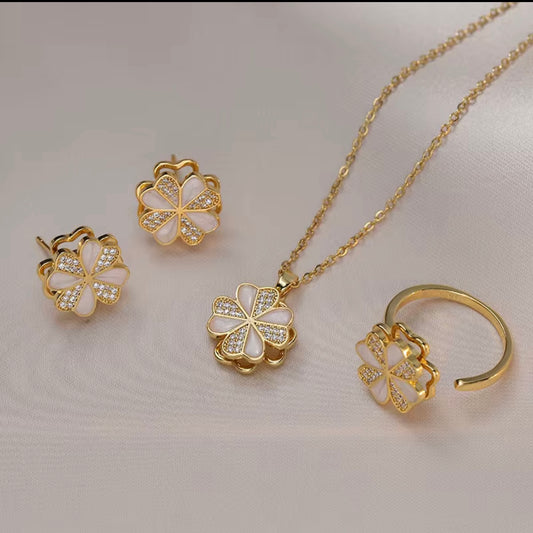 4Leaf Clover Jewelry Set