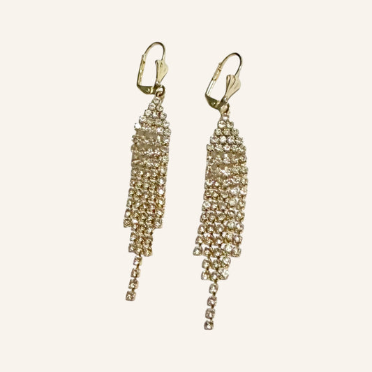 Golden Cascade Drop Earrings
