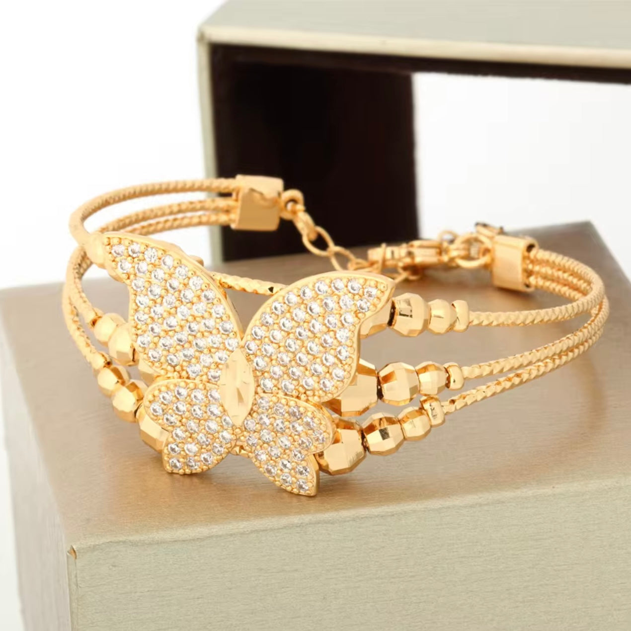 Golden Butterfly Bracelet