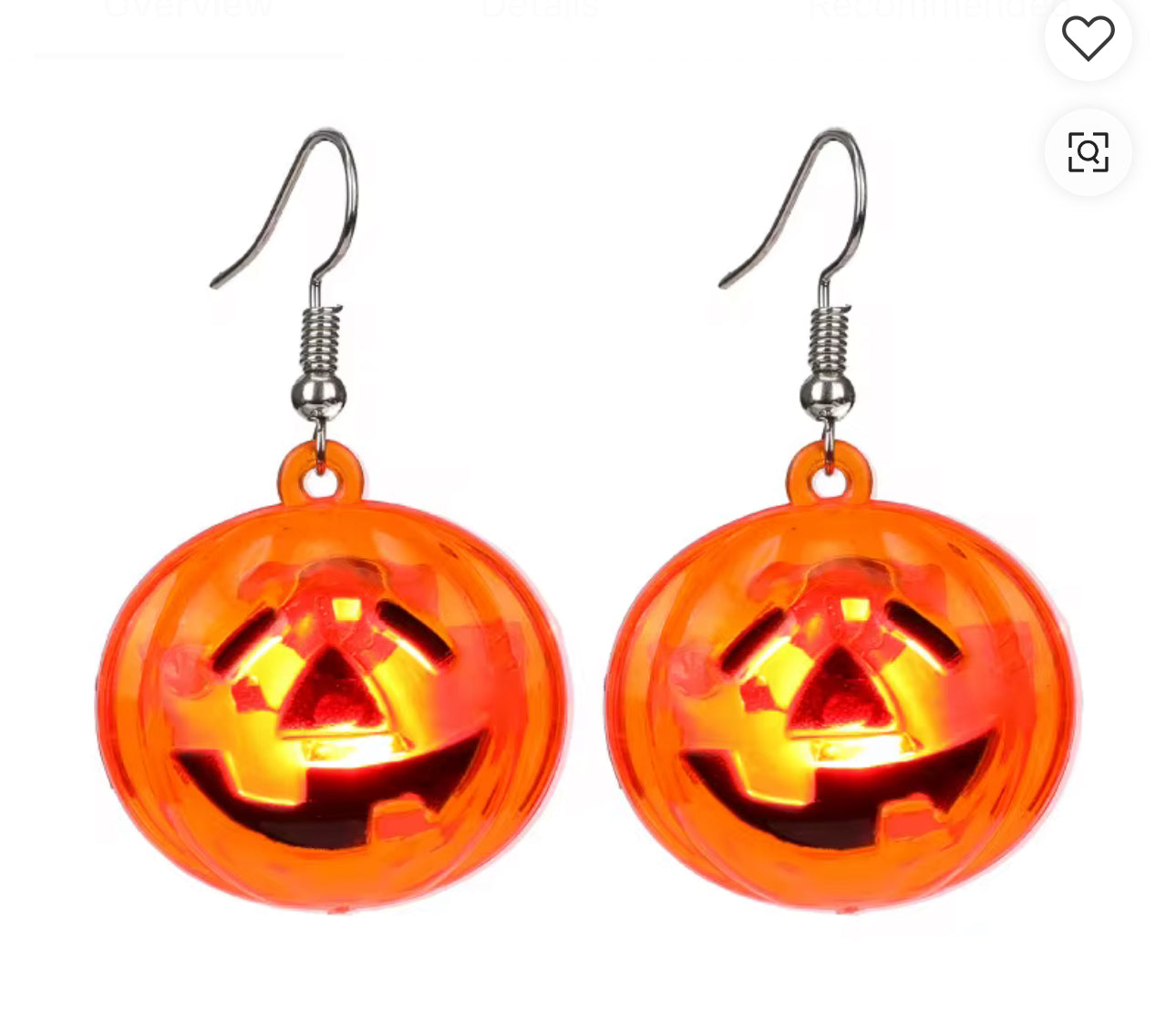 Light up Pumpkin Earrings