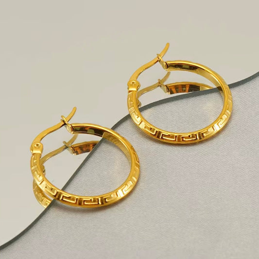 Classic Key Hoop Earrings