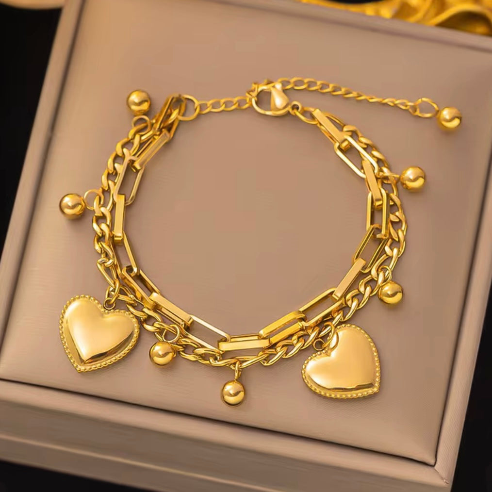 Heartlink Charm Bracelet