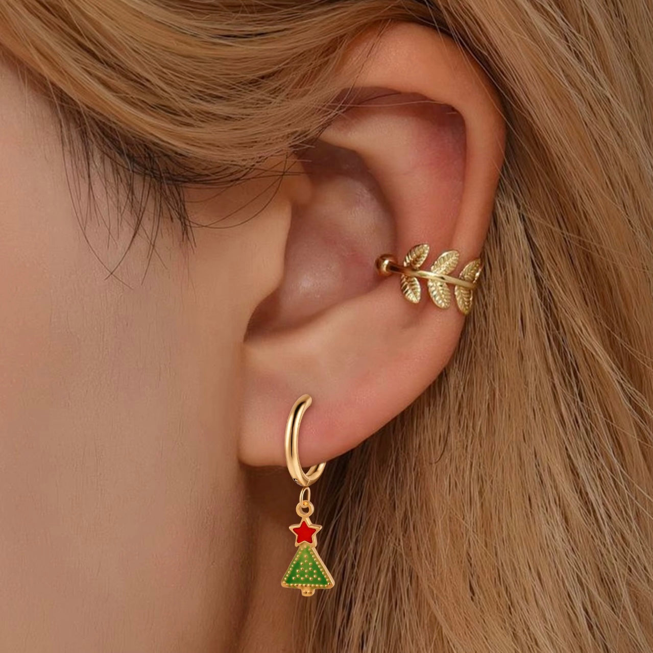 Holiday Hoop Earrings