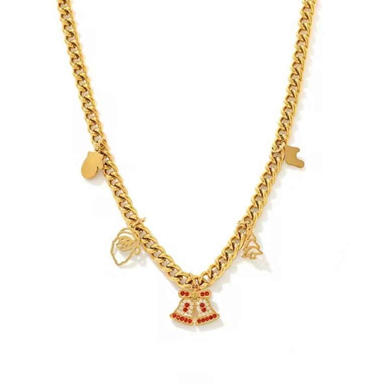 Holiday Bell Charm Necklace