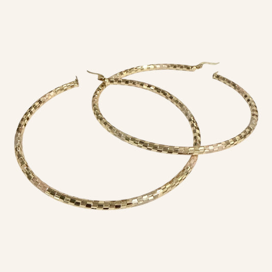 Glow Gold Hoop Earrings