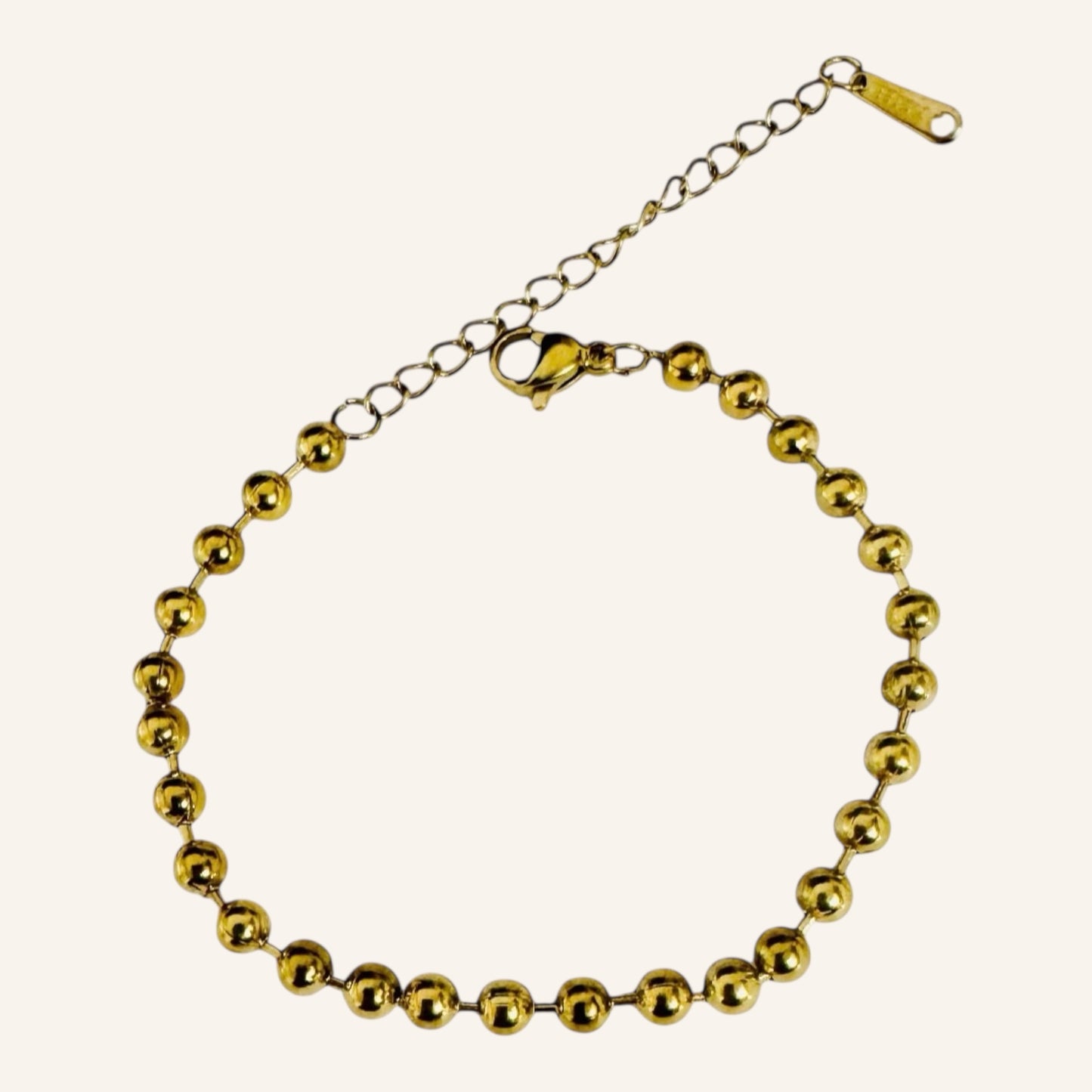Golden Glow Bead Bracelet