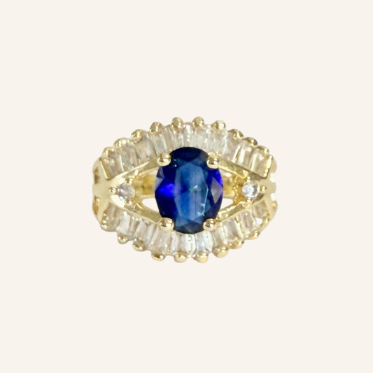 Blue Aura Halo Ring