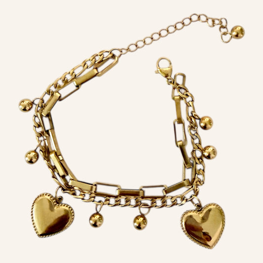 Heartlink Charm Bracelet