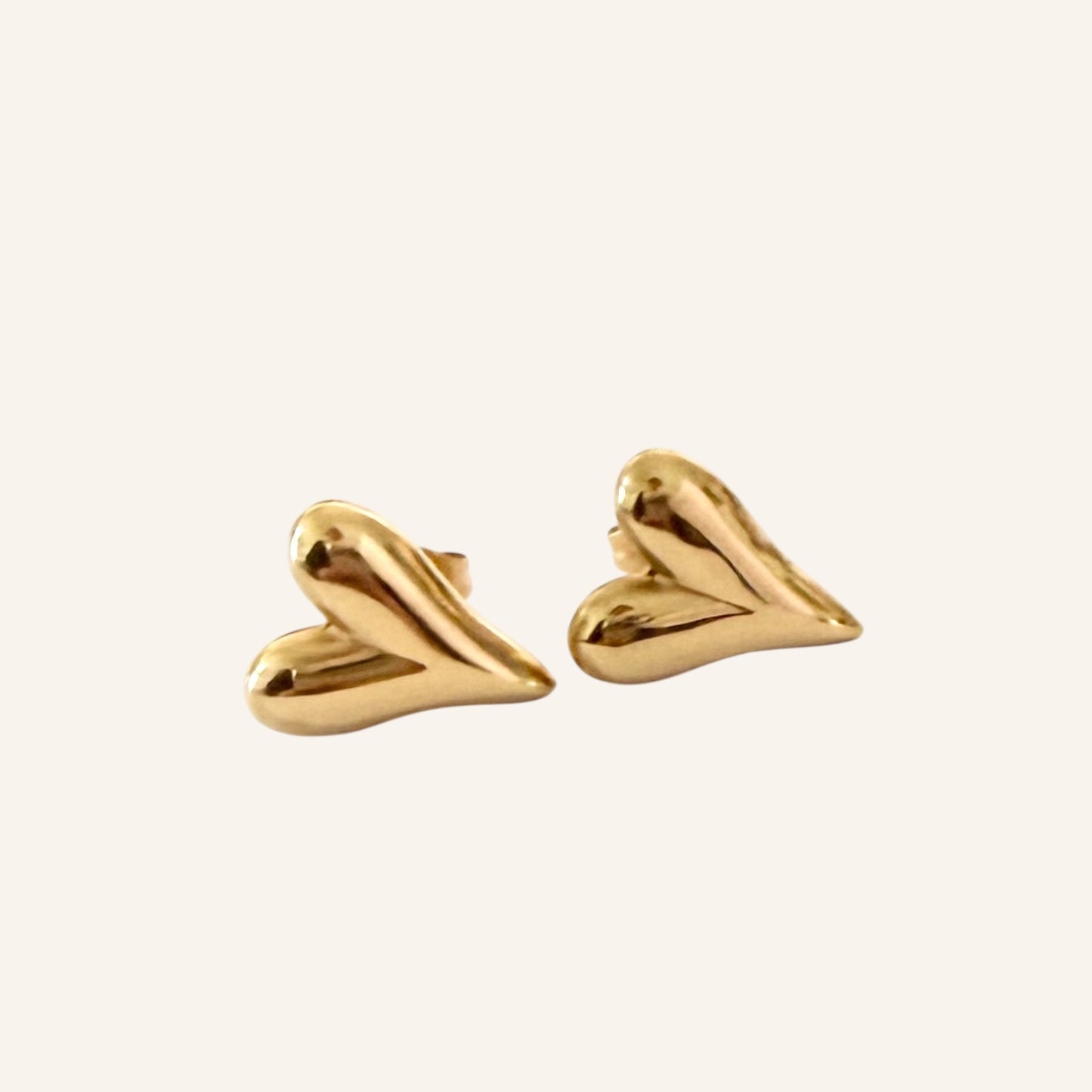 Glow Heart Stud Earrings