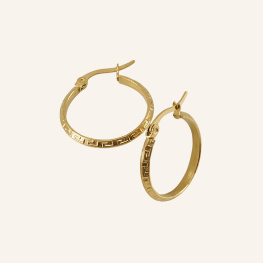 Classic Key Hoop Earrings