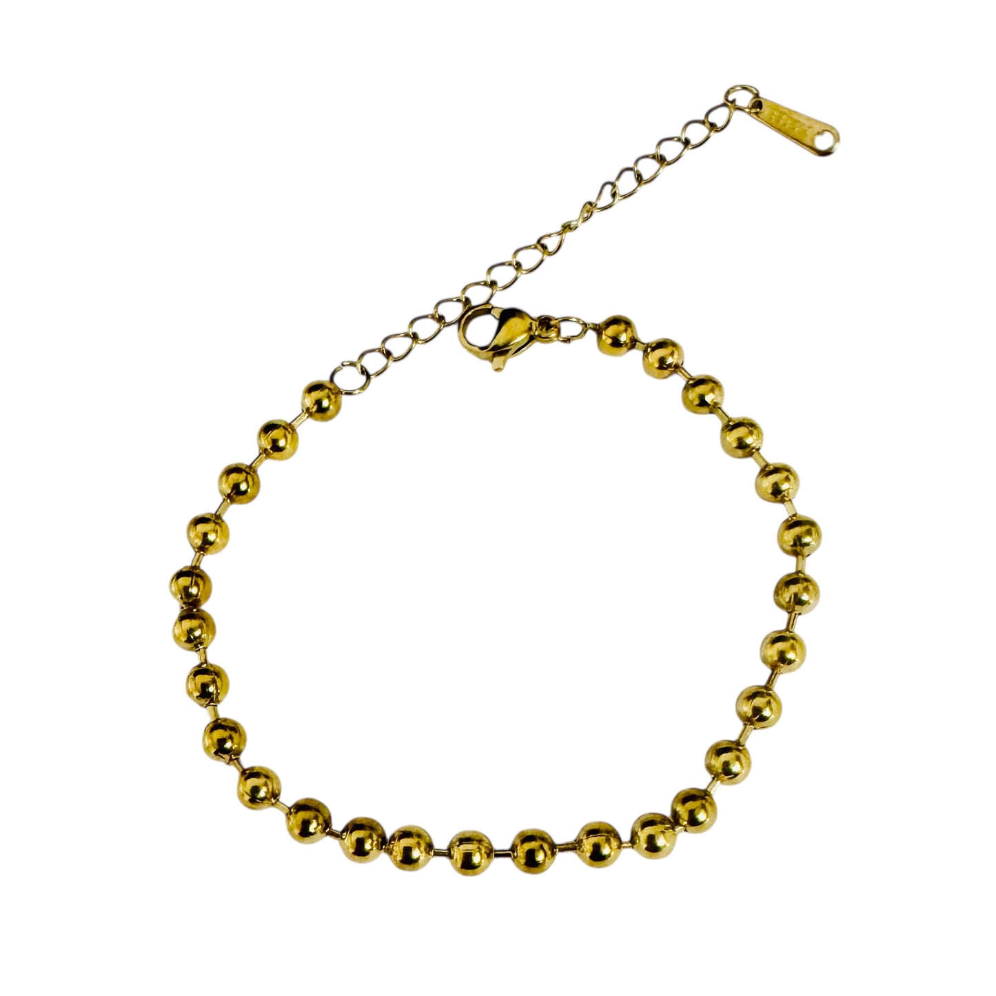 Golden Glow Bead Bracelet