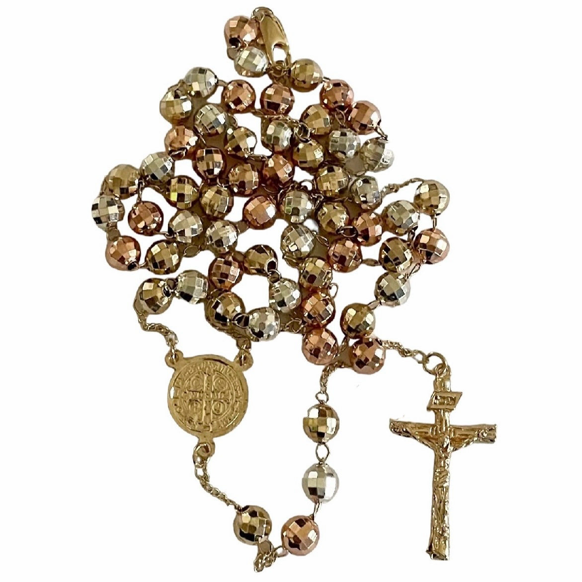 Peace Shield Rosary Necklace